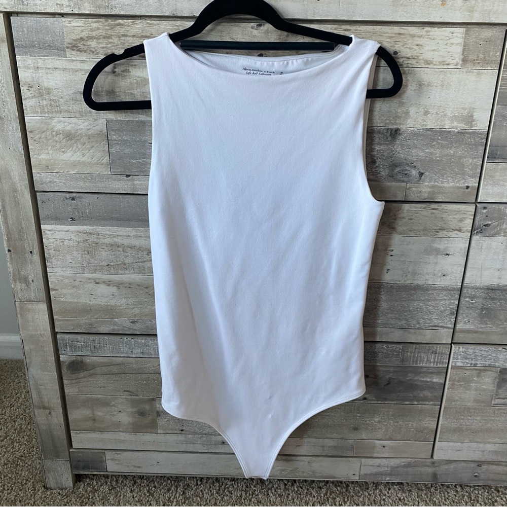 Abercrombie Seamless Boatneck Open Back Bodysuit